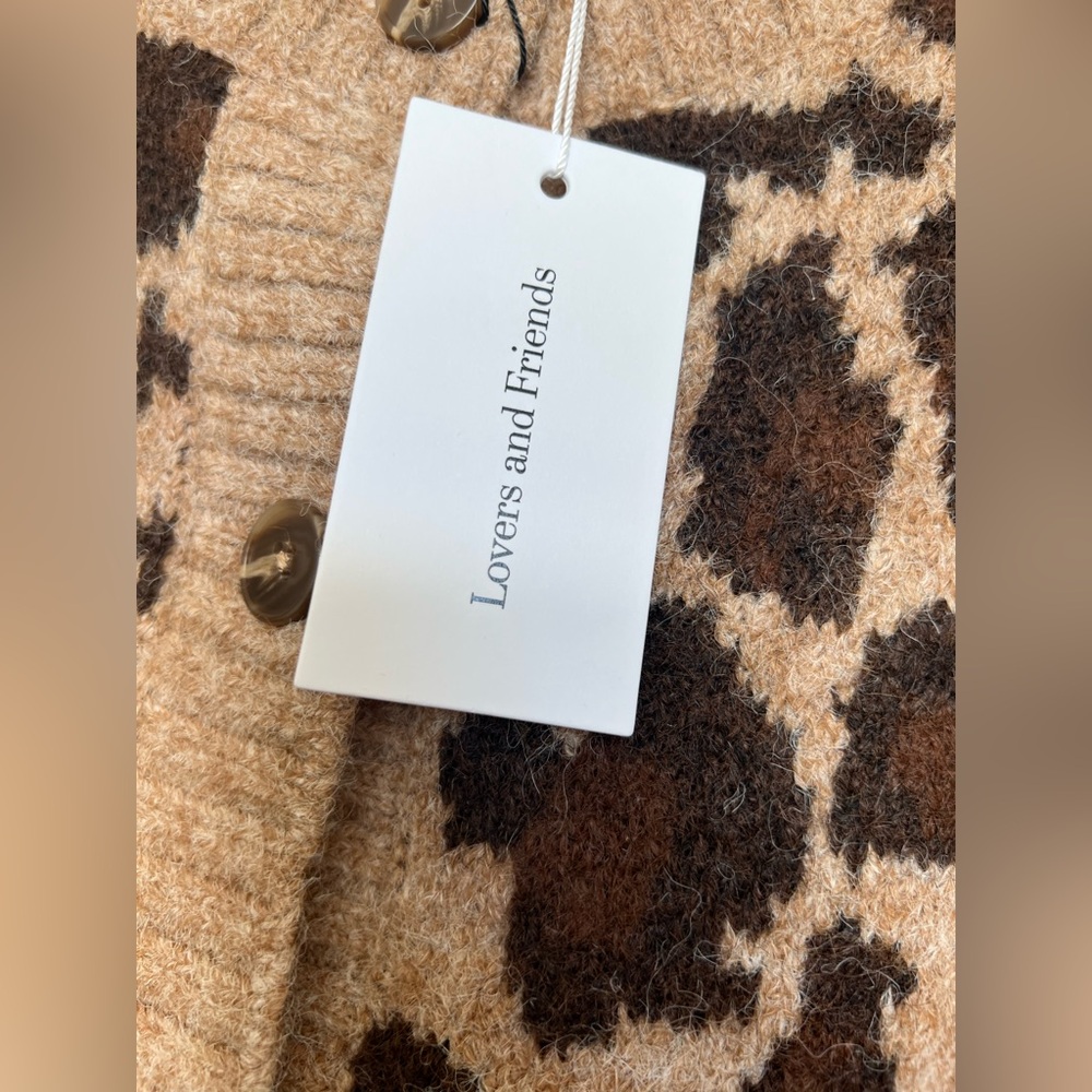 NWT Lovers and Friends Florent Cardigan in Leopard, Size Small - Picture 10 of 12